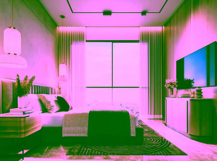 bedroom with premium 2bhk